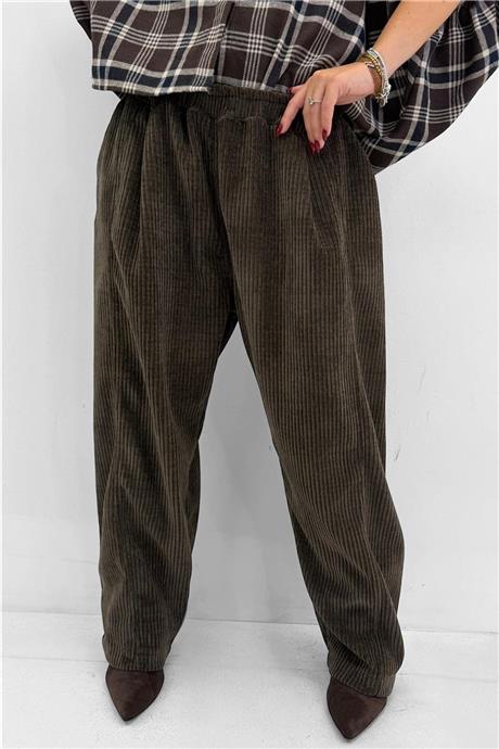 Pantalone effetto velluto a costa VELVET